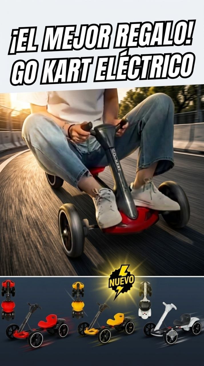 Carro Go Kart Electrico Plegable