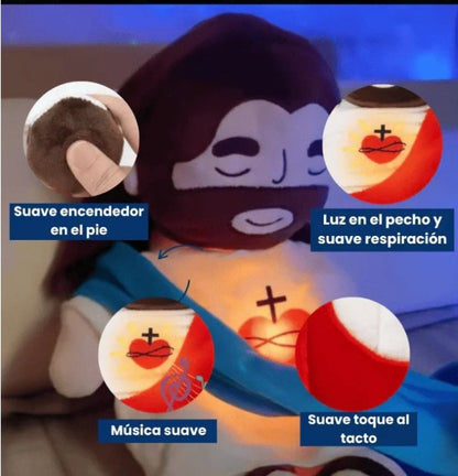 Peluche Jesús con Respiración Relajante