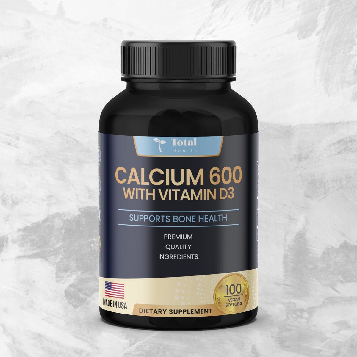Suplemento Calcio 600 Con Vitamina D3-100 Cápsulas
