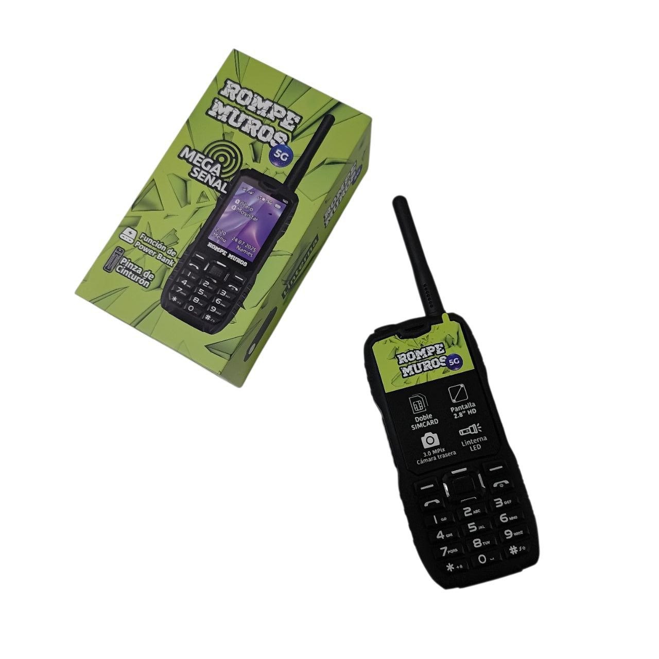 Celular Rompemuros 5G Dual SIM Señal EXTREMA Telefono con Batería 12K mAh 🔋⚡️