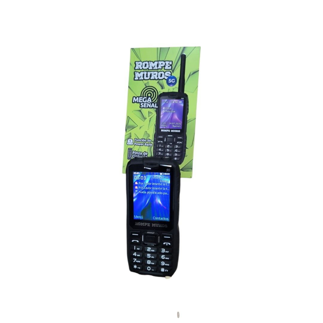 Celular Rompemuros 5G Dual SIM Señal EXTREMA Telefono con Batería 12K mAh 🔋⚡️