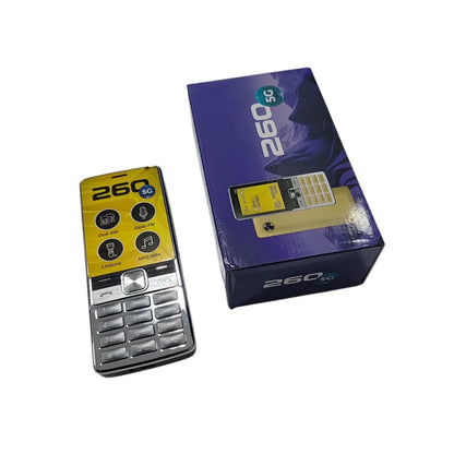 Celular 260 5G Dual SIM telefono con Radio FM, Linterna y Batería 3000mAh