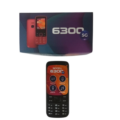 Celular 5G 6300 telefono Doble SIM Radio FM Linterna 3000 mAh