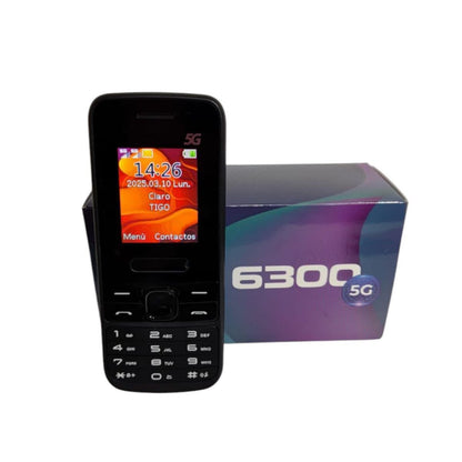 Celular 5G 6300 telefono Doble SIM Radio FM Linterna 3000 mAh