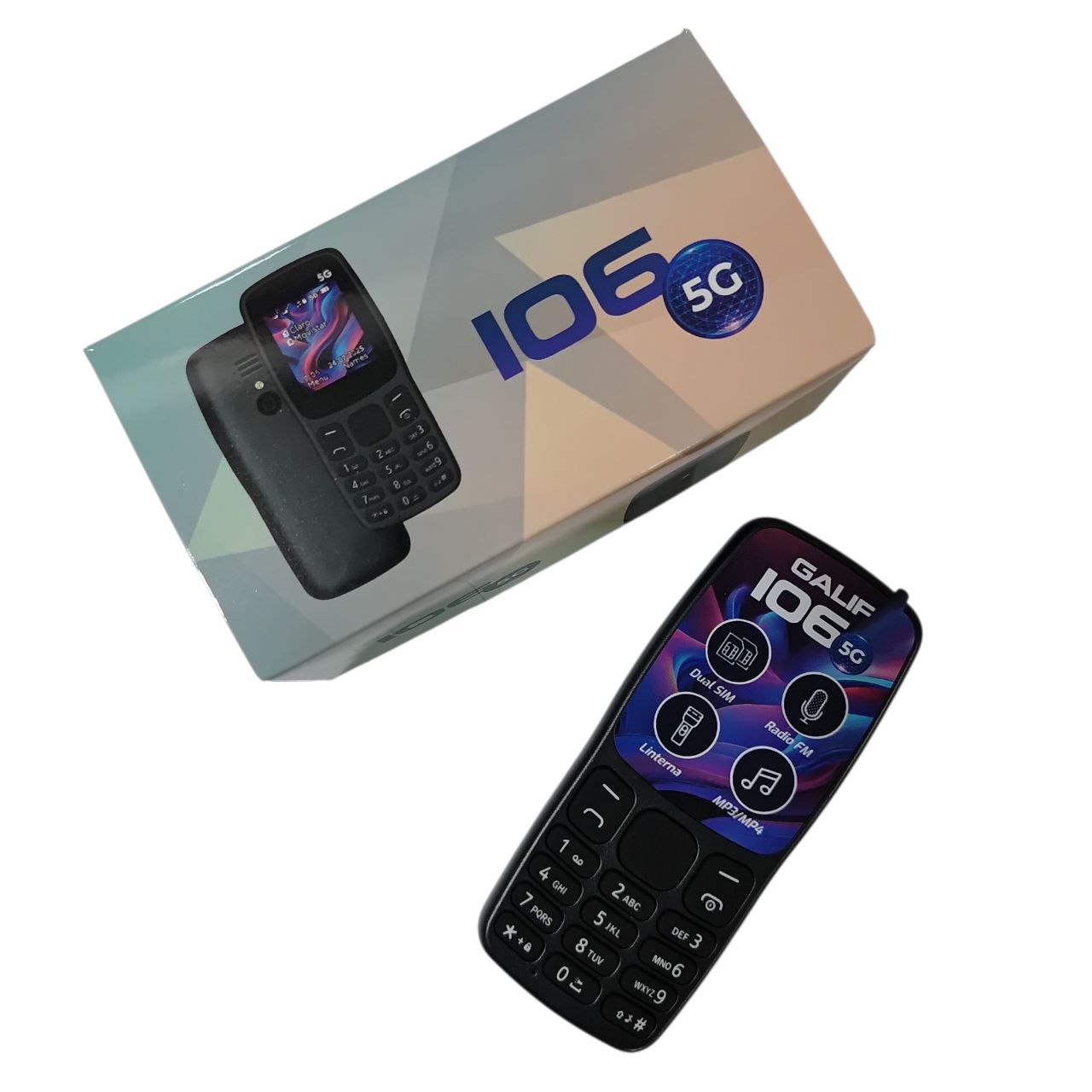 Celular 106 5G telefono Radio FM, Cámara Batería 3000mAh