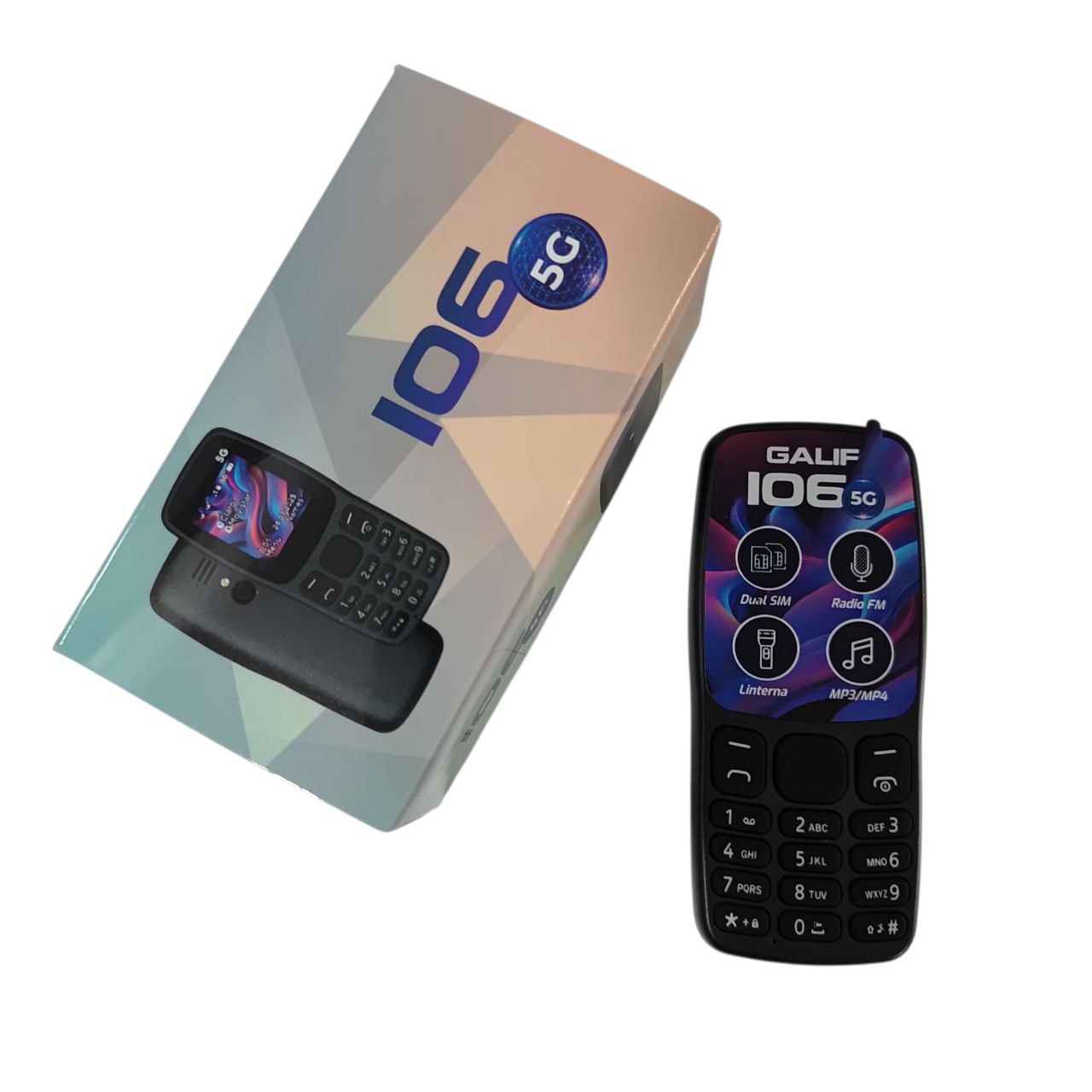 Celular 106 5G telefono Radio FM, Cámara Batería 3000mAh