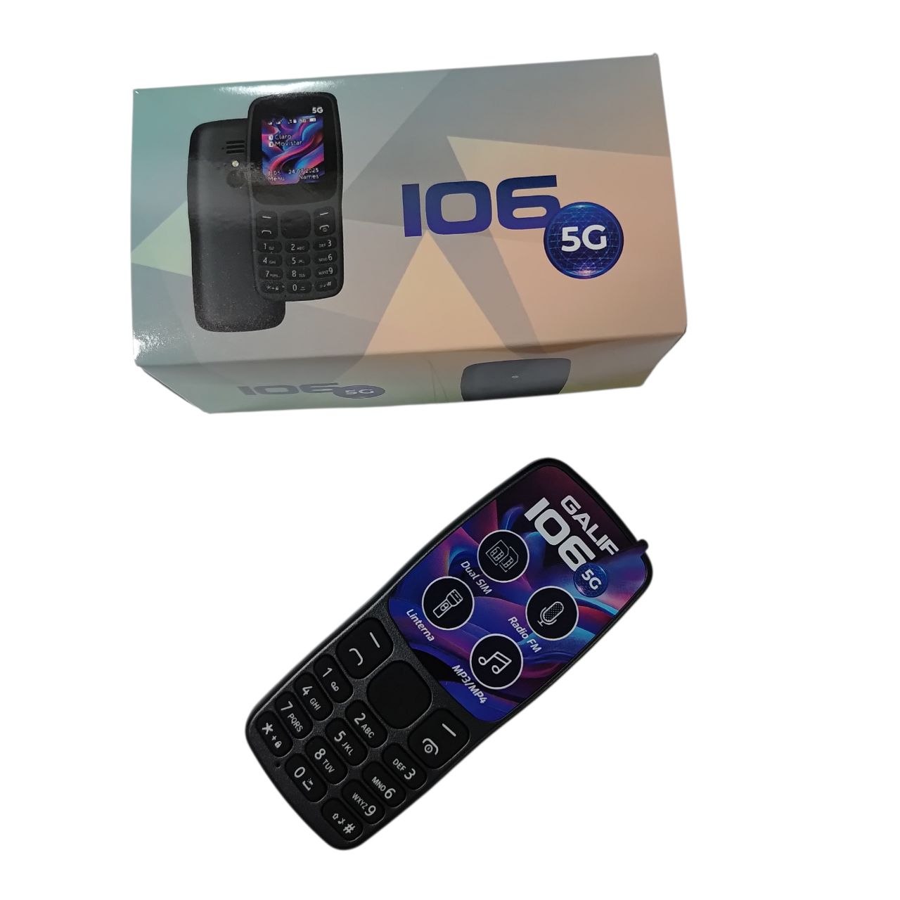 Celular 106 5G telefono Radio FM, Cámara Batería 3000mAh