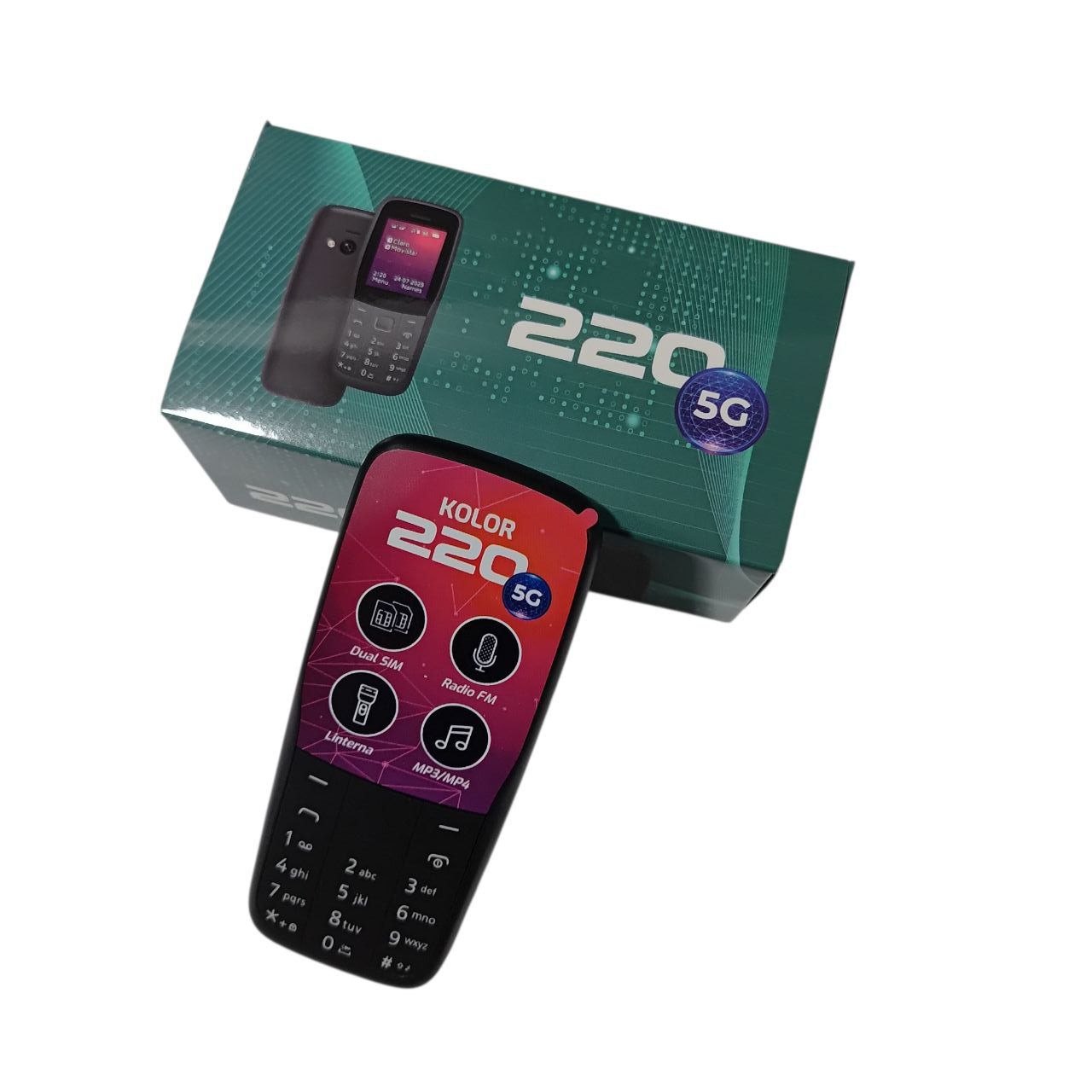 Celular 220 5G telefono Radio FM, Cámara Batería 3000mAh