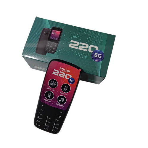 Celular 220 5G telefono Radio FM, Cámara Batería 3000mAh