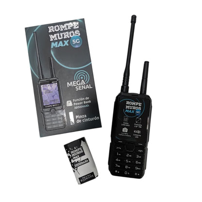 Teléfono Rompe Muros Max 5G Doble Antena Con Power Bank 20000 mAh